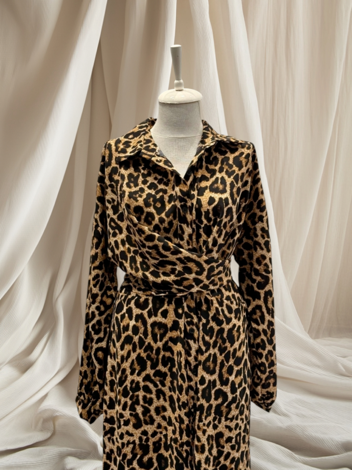 Premium Leopar Elbise