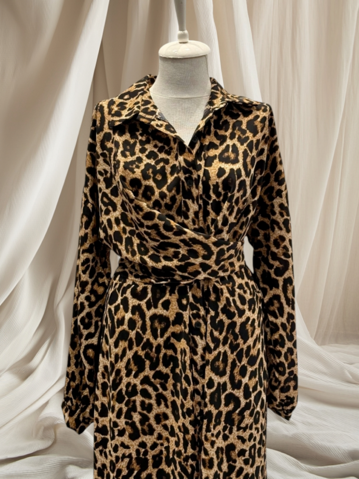 Premium Leopar Elbise