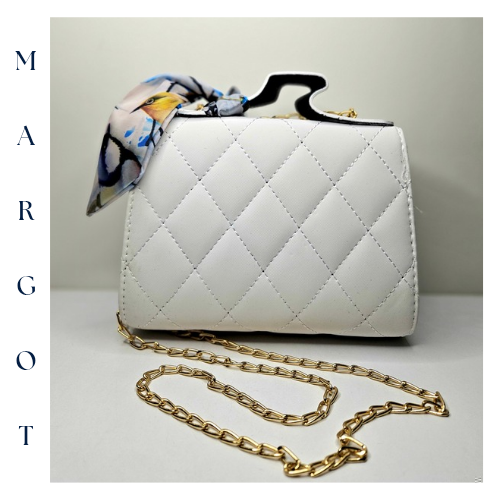 Zincir Askılı Kapitone Mini Çanta (Fular Hediyeli)