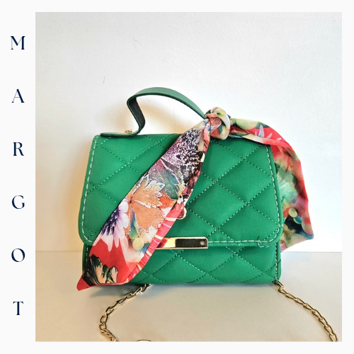 Zincir Askılı Kapitone Mini Çanta (Fular Hediyeli)