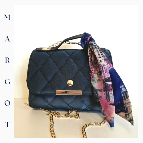 Zincir Askılı Kapitone Mini Çanta (Fular Hediyeli)