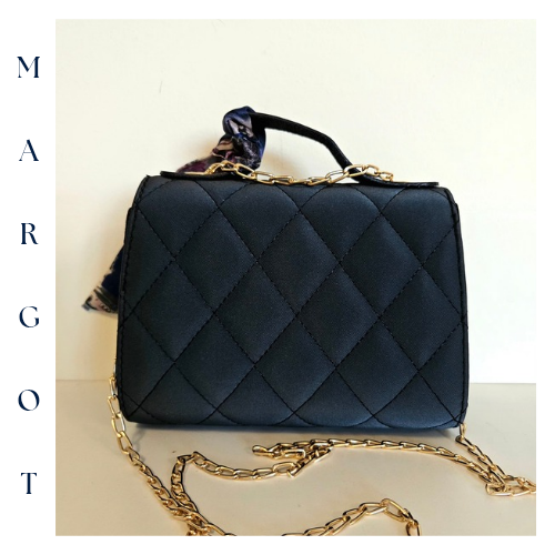 Zincir Askılı Kapitone Mini Çanta (Fular Hediyeli)