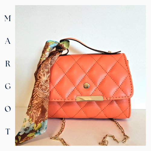 Zincir Askılı Kapitone Mini Çanta (Fular Hediyeli)