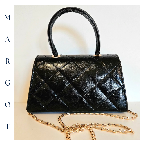 Zincir Askılı Parlak Kapitone Mini Çanta