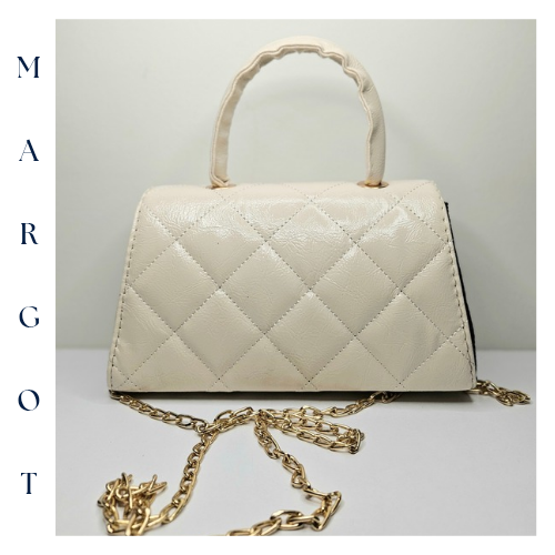 Zincir Askılı Parlak Kapitone Mini Çanta