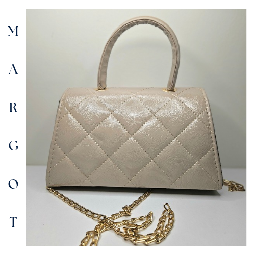 Zincir Askılı Parlak Kapitone Mini Çanta