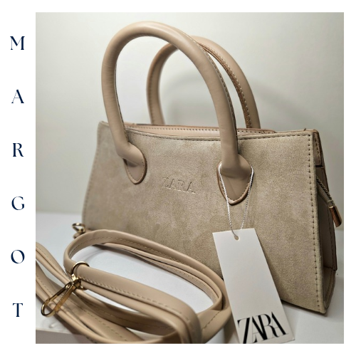 Askılı Süet Tote Çanta