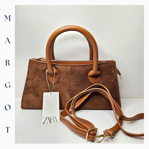 Askılı Süet Tote Çanta