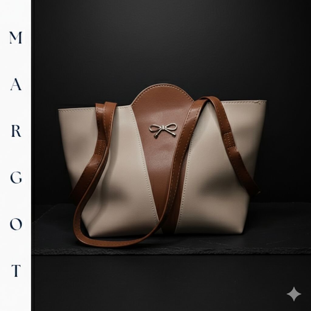 Fiyonk Detaylı Klasik Tote Çanta