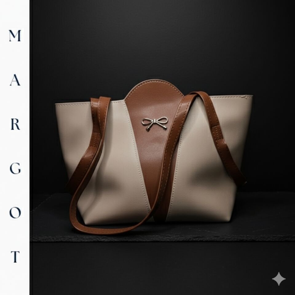 Fiyonk Detaylı Klasik Tote Çanta