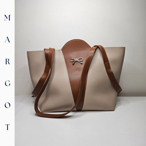 Fiyonk Detaylı Klasik Tote Çanta